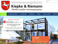 kiepke-vermessung.de Webseite Vorschau