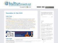 kulturimweb.net Webseite Vorschau