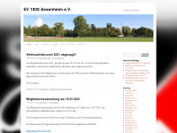 sv1920-assenheim.de Webseite Vorschau