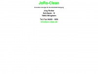 joro-clean.de Webseite Vorschau