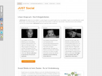 justsocial.de Webseite Vorschau