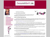 jesusistgott.de Webseite Vorschau