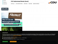 cdu-werder.de Webseite Vorschau