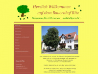 bauernhof-ritz.de Webseite Vorschau