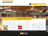 arena-hohenlohe.com Webseite Vorschau