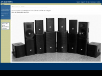 jr-acoustic.de Webseite Vorschau