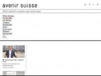 avenir-suisse.ch Webseite Vorschau