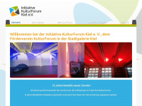 initiative-kulturforum-kiel.de Webseite Vorschau