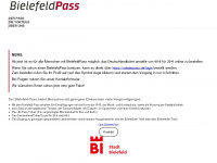 bielefeldpass.de Webseite Vorschau