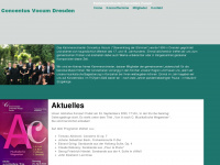 concentus-vocum.de Webseite Vorschau