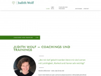 judith-wolf.de Webseite Vorschau
