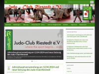 judo-club-riestedt.de Webseite Vorschau