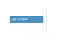 juergen-gmeiner.de Webseite Vorschau