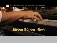 juergen-guender-music.de Webseite Vorschau