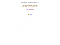 joachim-kaiser.de Webseite Vorschau