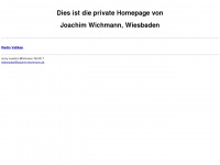 joachim-wichmann.de Webseite Vorschau