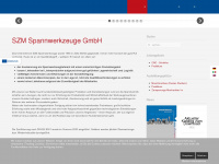 szm-spannwerkzeuge.de Webseite Vorschau