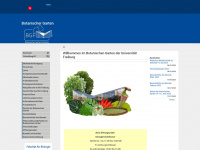 botanischer-garten.uni-freiburg.de Webseite Vorschau