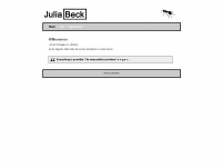 julia-beck.info Webseite Vorschau