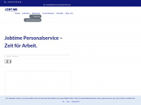 jobtime-personalservice.de Webseite Vorschau
