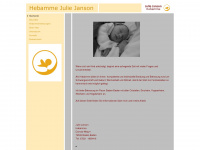 julie-janson.de Webseite Vorschau