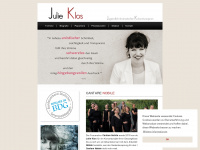 julie-klos.de Webseite Vorschau