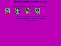julie-ontour.de Webseite Vorschau