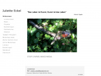 juliette-eckel.com Webseite Vorschau