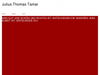 julius-thomas-tamar.de Webseite Vorschau