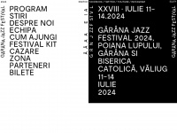 garana-jazz.ro Webseite Vorschau
