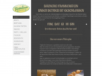 baeckerei-frankenstein.de Webseite Vorschau