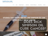 healthactionlobby.ca Webseite Vorschau