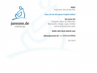 juneone.de Webseite Vorschau