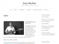 joey-becker.de Webseite Vorschau