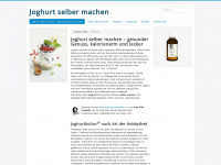 joghurt-selber-machen.de Webseite Vorschau