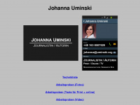 johanna-uminski.de Webseite Vorschau