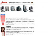jura-kaffeevollautomat-reparatur.de Webseite Vorschau