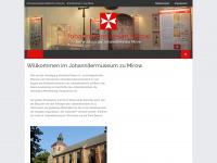 johannitermuseum-mirow.de Webseite Vorschau