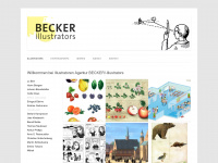 becker-illustrators.de Webseite Vorschau