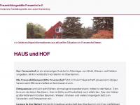 franzenhof.de Webseite Vorschau