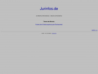 jurinfos.de Webseite Vorschau