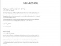 johnberger.org Webseite Vorschau