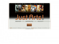 just-arts.de Webseite Vorschau