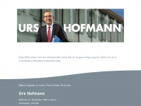 urs-hofmann.ch Webseite Vorschau