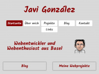 javigonzalez.ch Webseite Vorschau