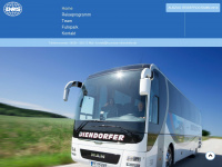 busreisen-diendorfer.de Webseite Vorschau