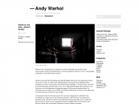 andy2warhol.wordpress.com Webseite Vorschau