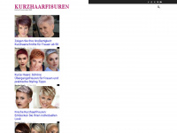 kurzhaarfrisuren.com Webseite Vorschau