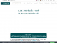 speckbacherhof.at Webseite Vorschau