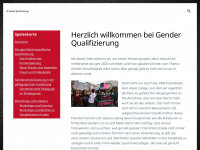 gender-qualifizierung.de Webseite Vorschau